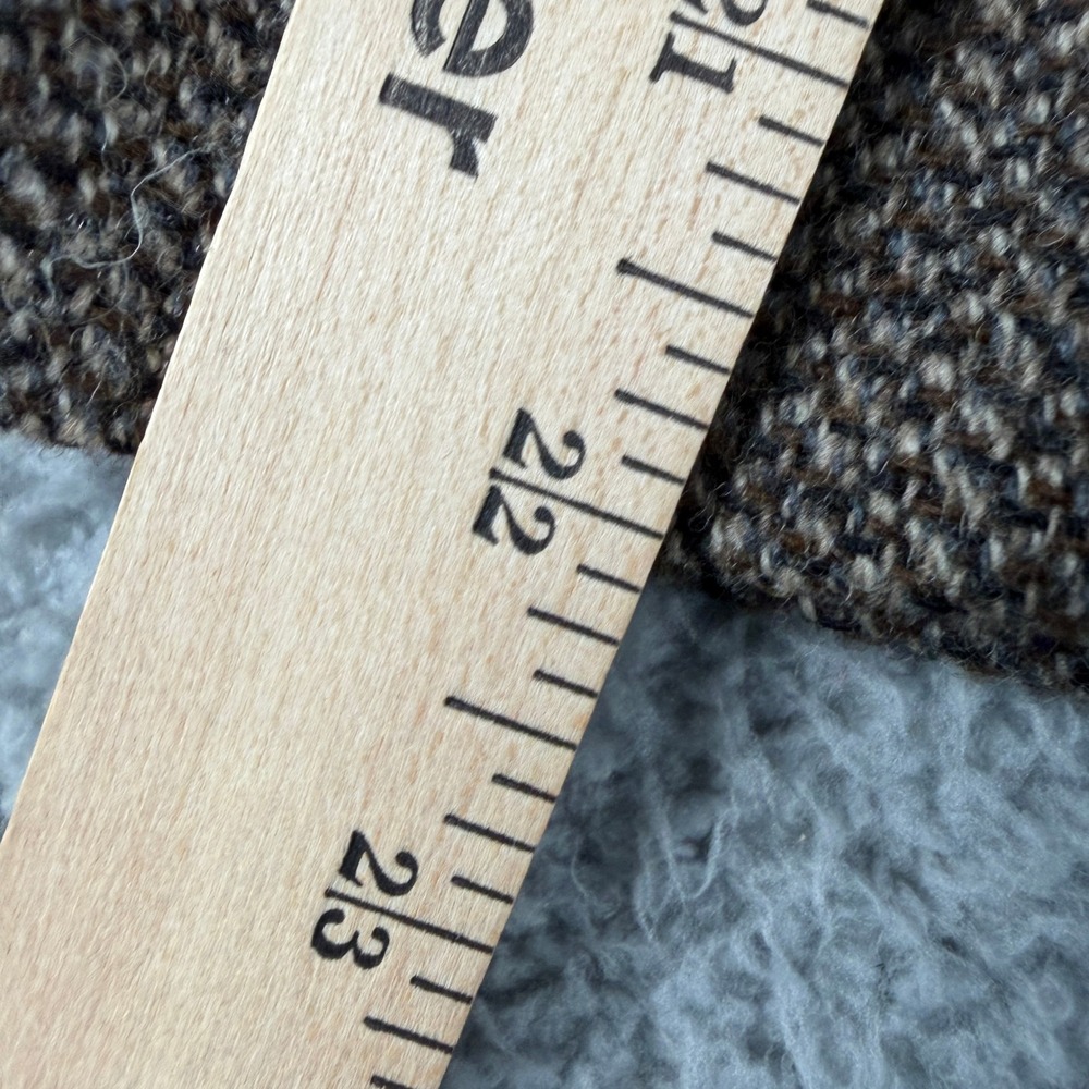 Stafford Blazer Jacket Men 42S Brown Herringbone Elbow Patch Wool Sport Coat USA - Picture 13 of 14